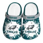 Personalized Philadelphia Eagles Splash Art Crocs Best selling