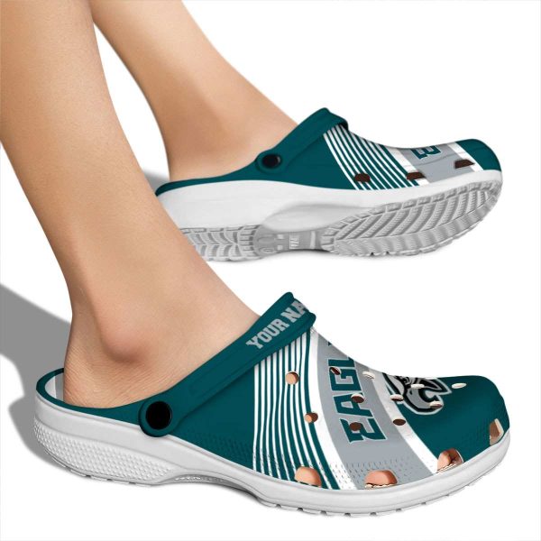Personalized Philadelphia Eagles Vibrant Dual Tone Crocs High quality