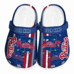 Personalized Philadelphia Phillies Contrasting Stripes Crocs Best selling