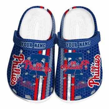 Personalized Philadelphia Phillies Contrasting Stripes Crocs Best selling