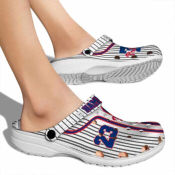 Personalized Philadelphia Phillies Pinstripe Pattern Crocs High quality