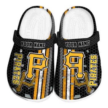 Personalized Pittsburgh Pirates Contrasting Stripes Crocs Best selling