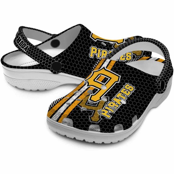Personalized Pittsburgh Pirates Contrasting Stripes Crocs Latest Model