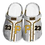 Personalized Pittsburgh Pirates Pinstripe Pattern Crocs Best selling