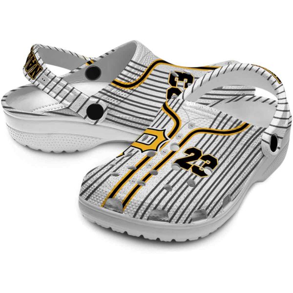Personalized Pittsburgh Pirates Pinstripe Pattern Crocs Latest Model