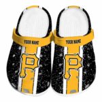 Personalized Pittsburgh Pirates Vertical Stripes Crocs Best selling