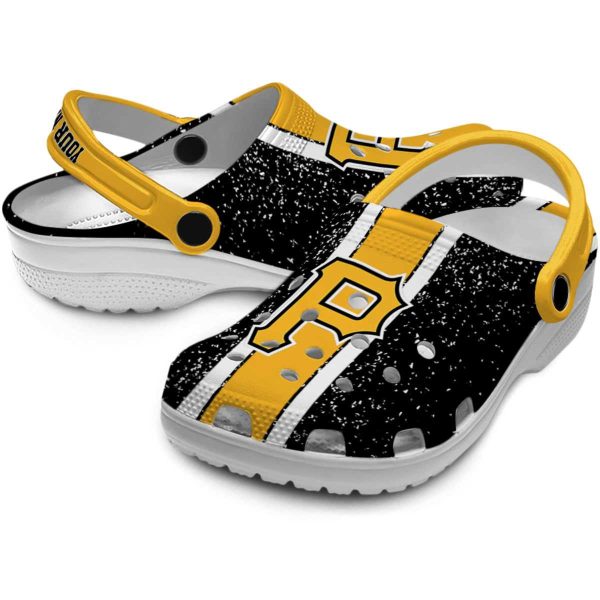 Personalized Pittsburgh Pirates Vertical Stripes Crocs Latest Model