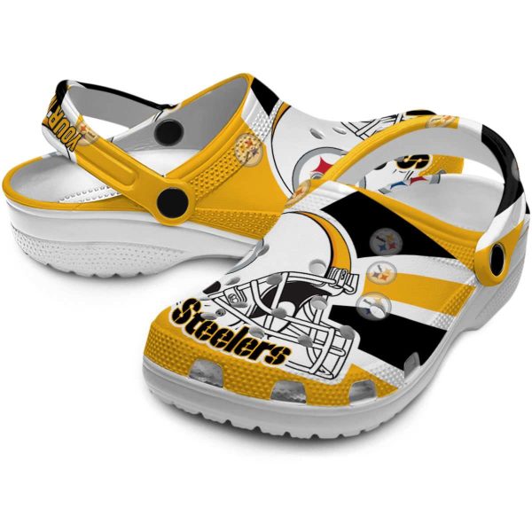 Personalized Pittsburgh Steelers Football Helmet Crocs Latest Model