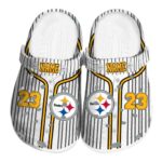 Personalized Pittsburgh Steelers Pinstripe Pattern Crocs Best selling