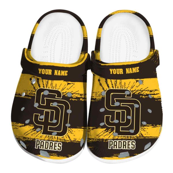 Personalized San Diego Padres Paint Splatter Graphics Crocs Best selling
