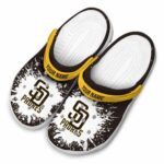 Personalized San Diego Padres Splash Art Crocs Best selling