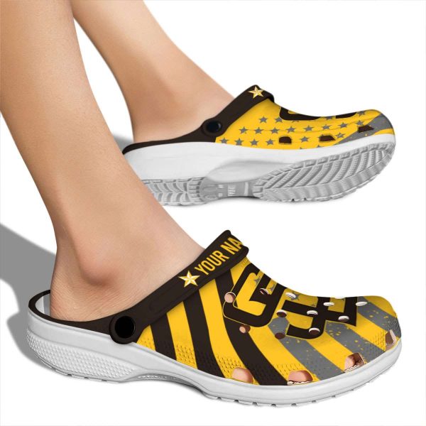 Personalized San Diego Padres Star Spangled Graphic Crocs High quality