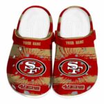 Personalized San Francisco 49ers Paint Splatter Graphics Crocs Best selling