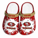 Personalized San Francisco 49ers Splash Art Crocs Best selling