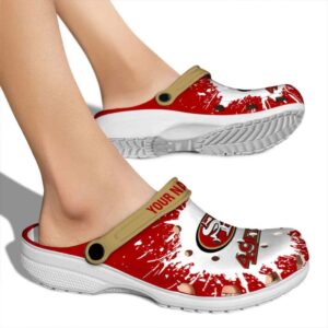 Personalized San Francisco 49ers Splash Art Crocs High quality