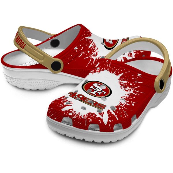 Personalized San Francisco 49ers Splash Art Crocs Latest Model