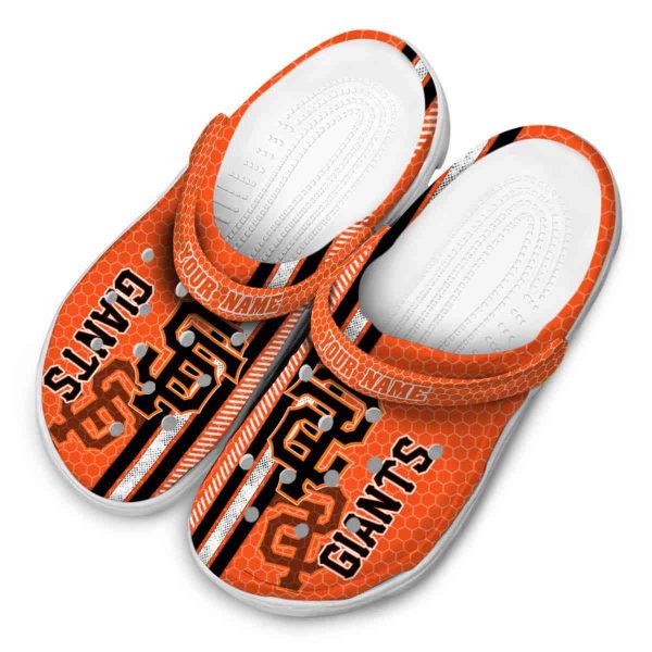 Personalized San Francisco Giants Contrasting Stripes Crocs Trendy