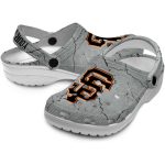 Personalized San Francisco Giants Cracked Texture Crocs Best selling