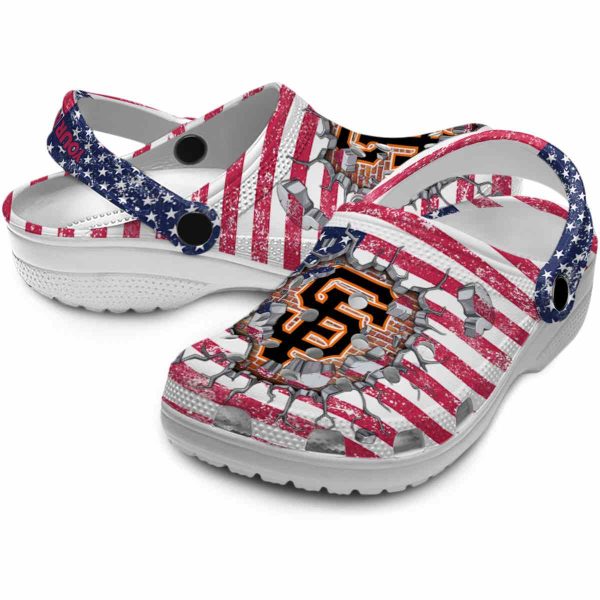 Personalized San Francisco Giants Freedom Splinter Crocs Latest Model