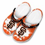Personalized San Francisco Giants Splatter Pattern Crocs Best selling