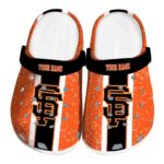 Personalized San Francisco Giants Vertical Stripes Crocs Best selling