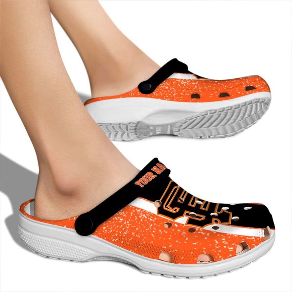 Personalized San Francisco Giants Vertical Stripes Crocs High quality