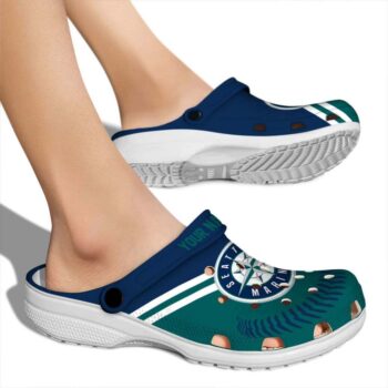 Personalized Seattle Mariners Baseball Motif Crocs High quality