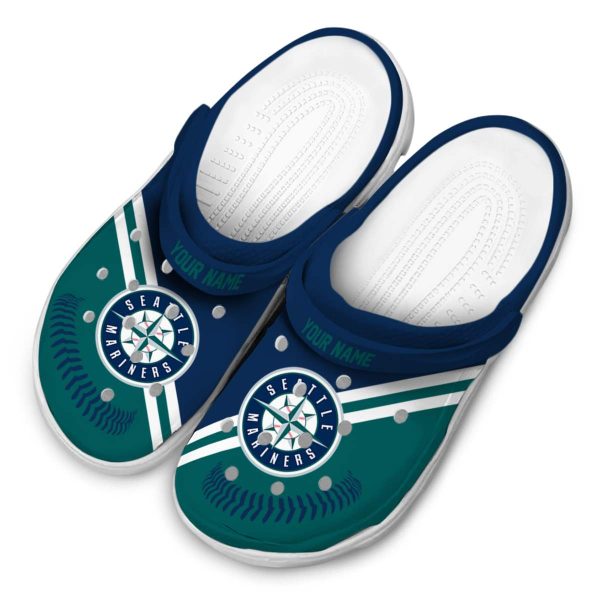 Personalized Seattle Mariners Baseball Motif Crocs Trendy