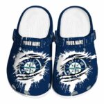 Personalized Seattle Mariners Splash Motif Background Crocs Best selling