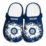 Personalized Seattle Mariners Splatter Background Crocs Best selling