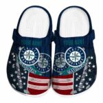 Personalized Seattle Mariners Star-Spangled Side Pattern Clog 1 Personalized Seattle Mariners Star Spangled Side Pattern Crocs Best selling