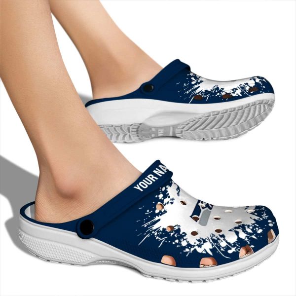 Personalized Seattle Seahawks Splatter Background Crocs High quality