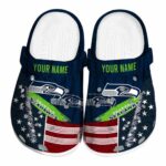 Personalized Seattle Seahawks Star Spangled Side Pattern Crocs Best selling
