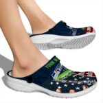 Personalized Seattle Seahawks Star Spangled Side Pattern Crocs Best selling