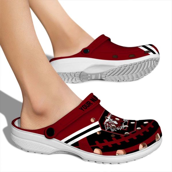 Personalized South Carolina Gamecocks Football Motif Crocs High quality