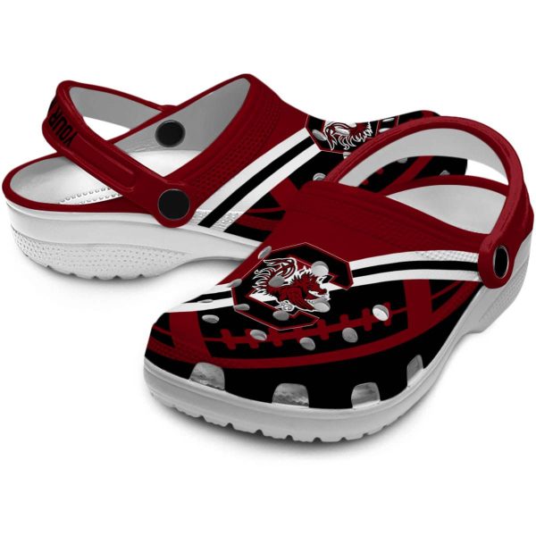 Personalized South Carolina Gamecocks Football Motif Crocs Latest Model