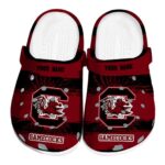 Personalized South Carolina Gamecocks Paint Splatter Graphics Crocs Best selling