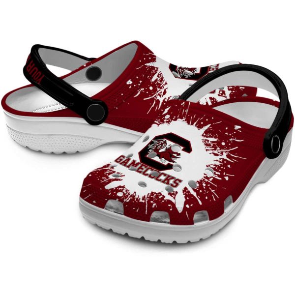 Personalized South Carolina Gamecocks Splash Art Crocs Latest Model