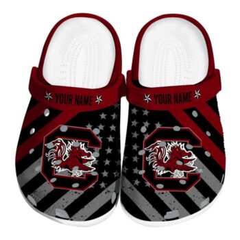 Personalized South Carolina Gamecocks Star Spangled Graphic Crocs Best selling