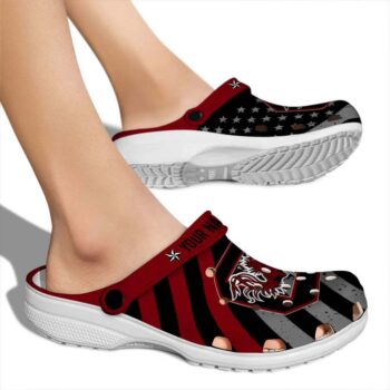 Personalized South Carolina Gamecocks Star Spangled Graphic Crocs High quality
