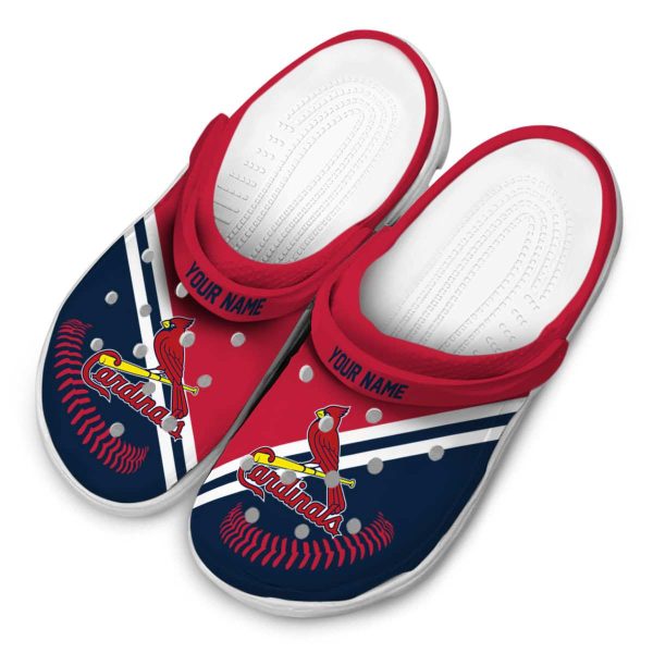 Personalized St Louis Cardinals Baseball Motif Crocs Trendy