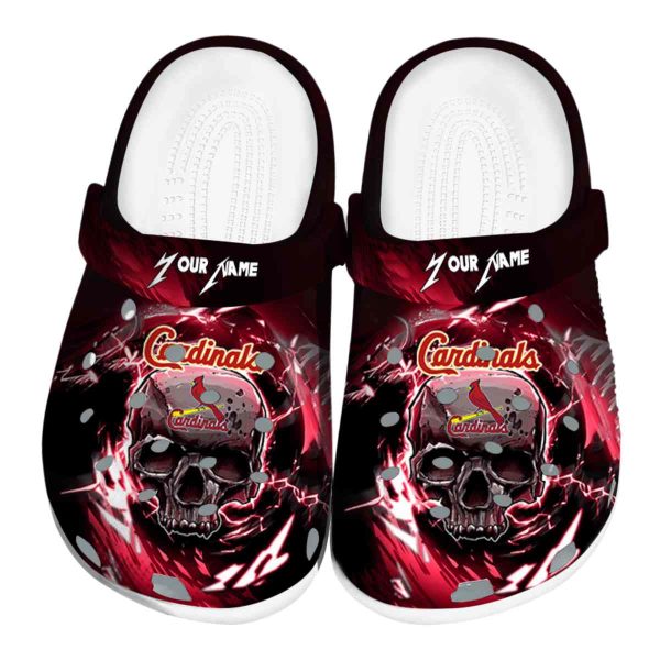 Personalized St Louis Cardinals Gothic Skull Crocs Best selling