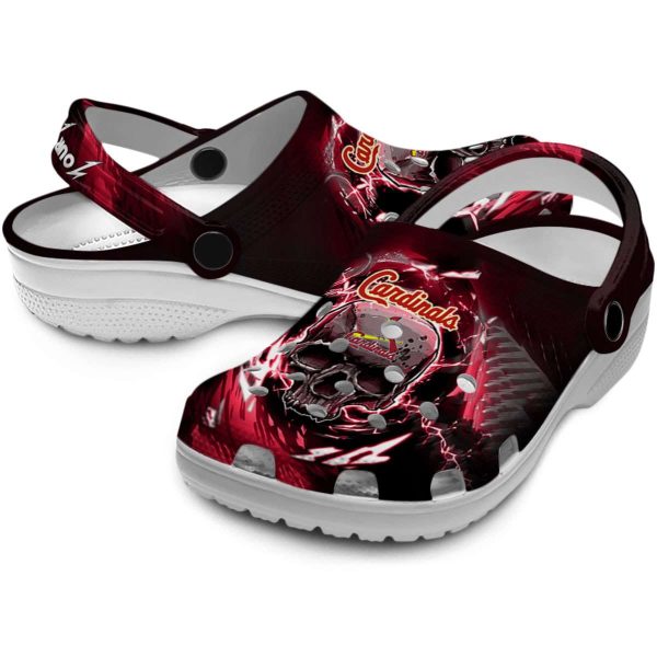 Personalized St Louis Cardinals Gothic Skull Crocs Latest Model