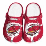Personalized St Louis Cardinals Splash Motif Background Crocs Best selling