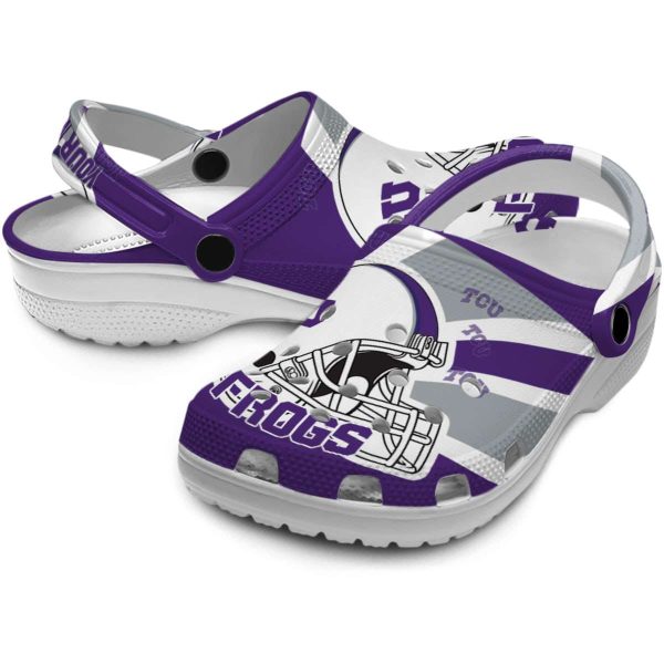 Personalized TCU Horned Frogs Football Helmet Crocs Latest Model