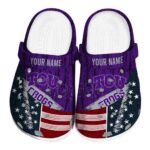 Personalized TCU Horned Frogs Star-Spangled Side Pattern Clog 1 Personalized TCU Horned Frogs Star Spangled Side Pattern Crocs Best selling