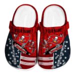 Personalized Tampa Bay Buccaneers Star Spangled Side Pattern Crocs Best selling