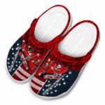Personalized Tampa Bay Buccaneers Star Spangled Side Pattern Crocs Best selling
