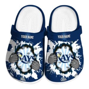 Personalized Tampa Bay Rays Gripping Hand Crocs Best selling