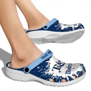 Personalized Tampa Bay Rays Splash Art Crocs High quality